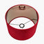 Bow 25cm Red Velvet Cylinder Shade