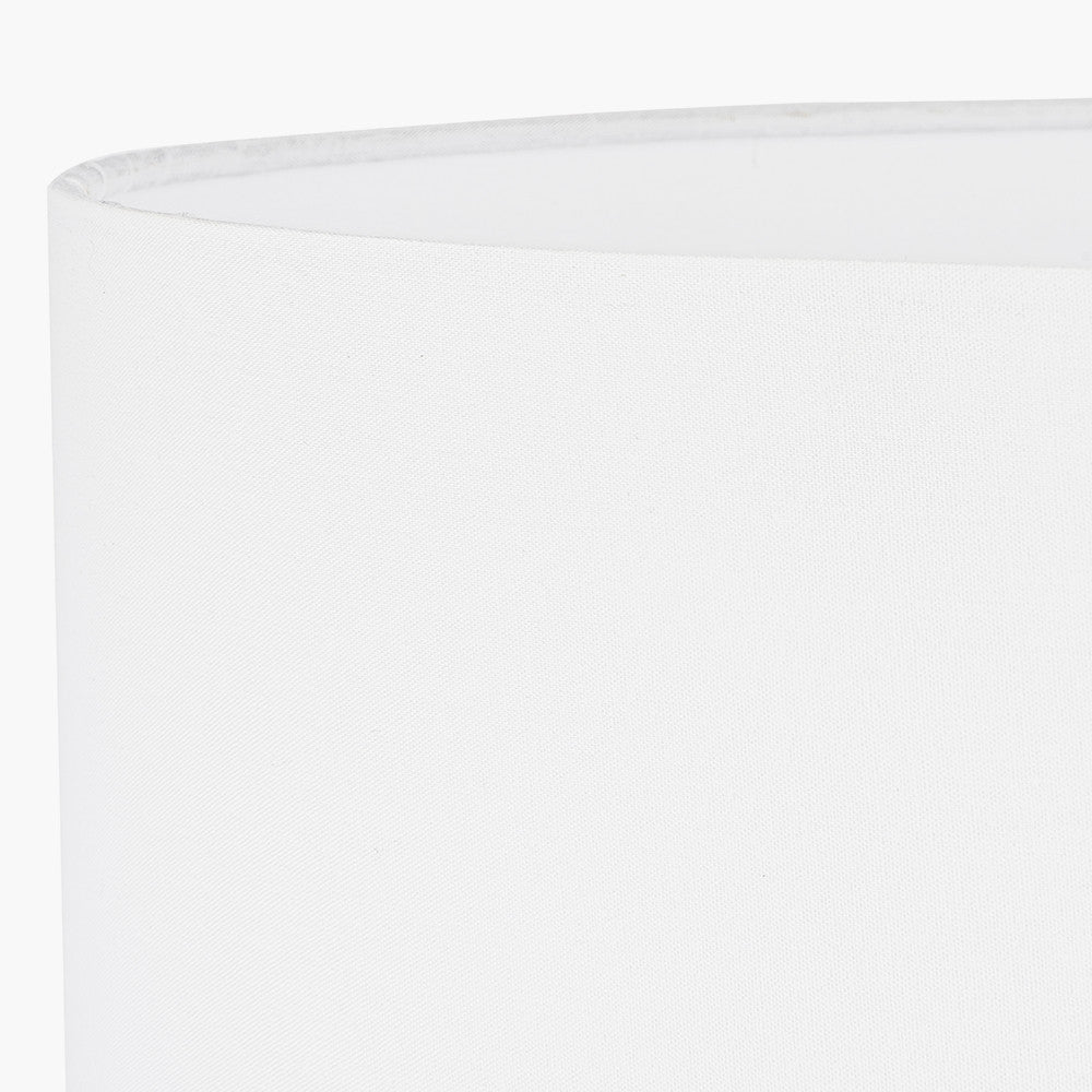 Mia 35cm Ivory Oval Poly Cotton Shade