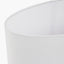 Mia 35cm Ivory Oval Poly Cotton Shade