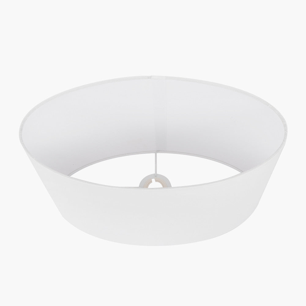 Mia 35cm Ivory Oval Poly Cotton Shade