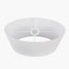 Mia 35cm Ivory Oval Poly Cotton Shade