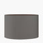 Mia 35cm Steel Grey Oval Poly Cotton Shade