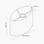 Mia 40cm Ivory Oval Poly Cotton Shade