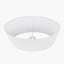 Mia 40cm Ivory Oval Poly Cotton Shade