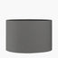 Mia 40cm Steel Grey Oval Poly Cotton Shade