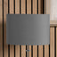Mia 40cm Steel Grey Oval Poly Cotton Shade