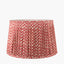 Vienna 30cm Chevron Mushroom Pleated Red Tapered Shade