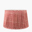 Vienna 35cm Chevron Mushroom Pleated Red Tapered Shade