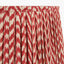 Vienna 30cm Chevron Mushroom Pleated Red Tapered Shade