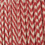 Vienna 30cm Chevron Mushroom Pleated Red Tapered Shade