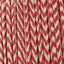 Vienna 30cm Chevron Mushroom Pleated Red Tapered Shade