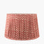 Vienna 30cm Chevron Mushroom Pleated Red Tapered Shade