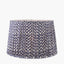 Vienna 30cm Chevron Mushroom Pleated Blue Tapered Shade