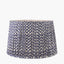 Vienna 30cm Chevron Mushroom Pleated Blue Tapered Shade