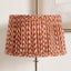 Vienna 30cm Chevron Mushroom Pleated Red Tapered Shade