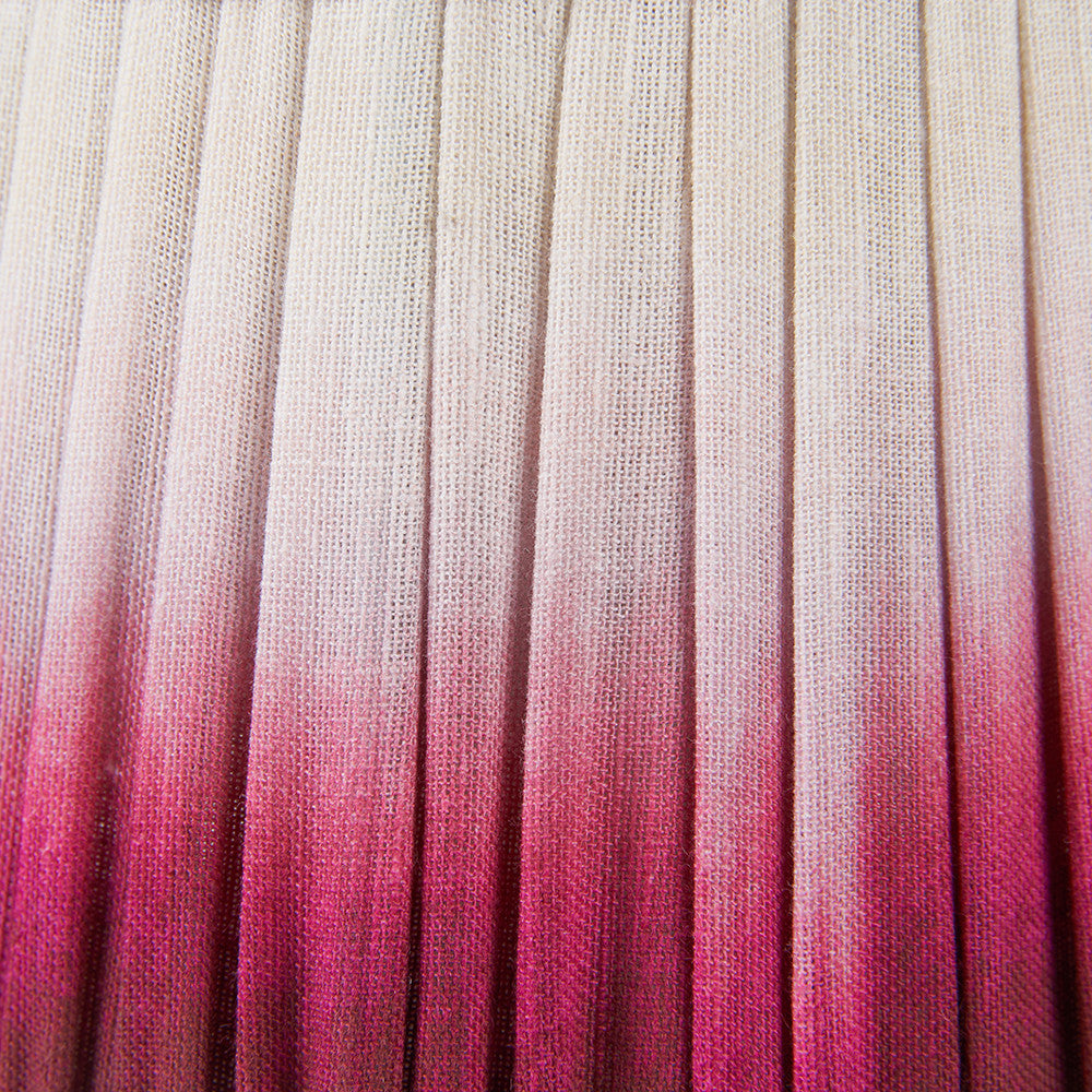 Scallop 40cm Red Ombre Soft Pleated Tapered Shade