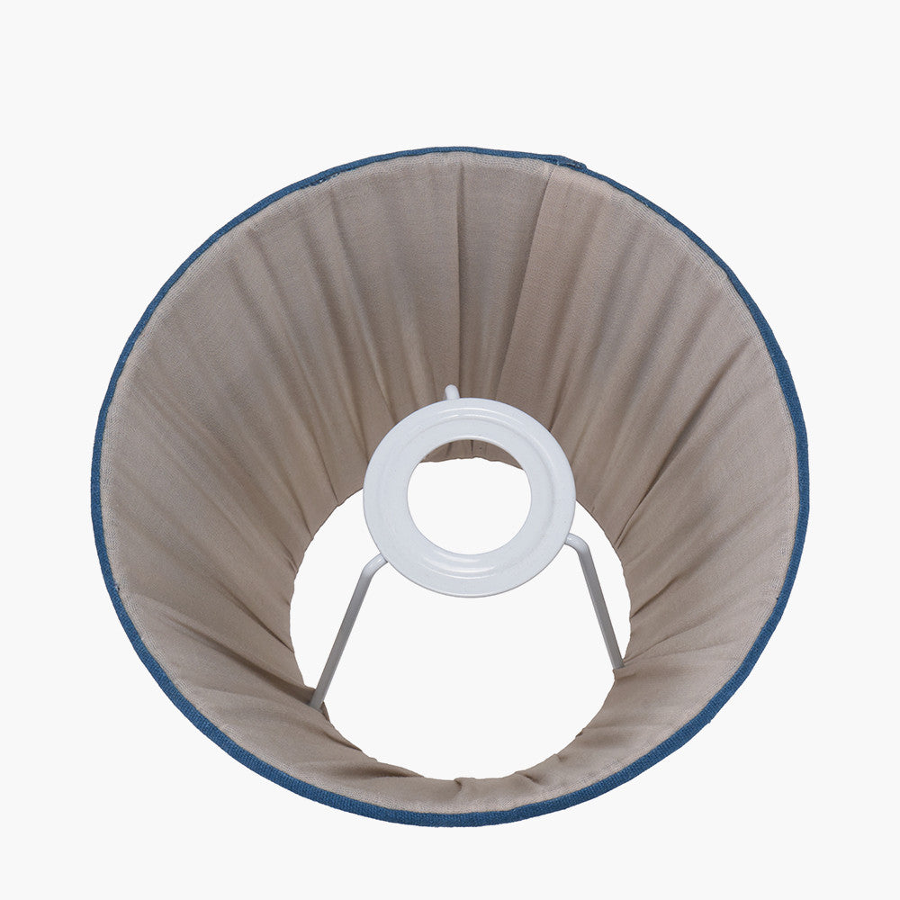 Scallop 16cm Blue Ombre Soft Pleated Tapered Lampshade