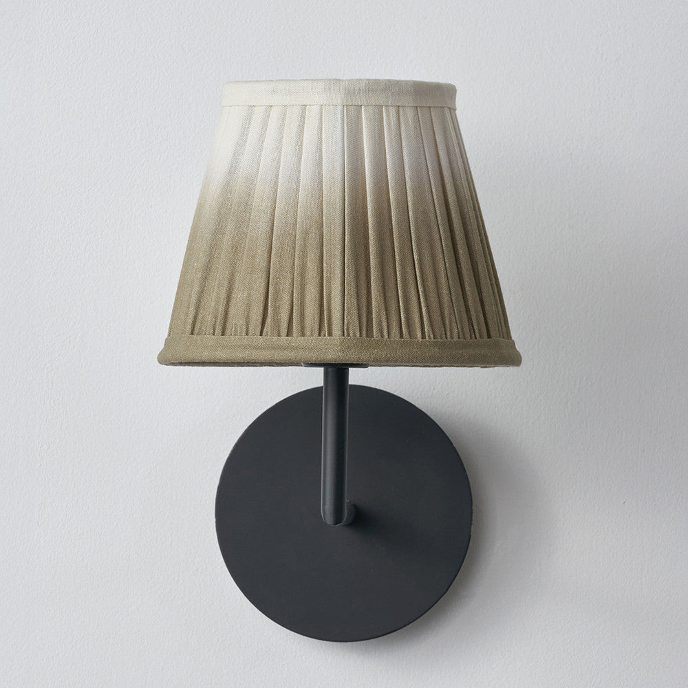 Scallop 16cm Taupe Ombre Soft Pleated Tapered Lampshade