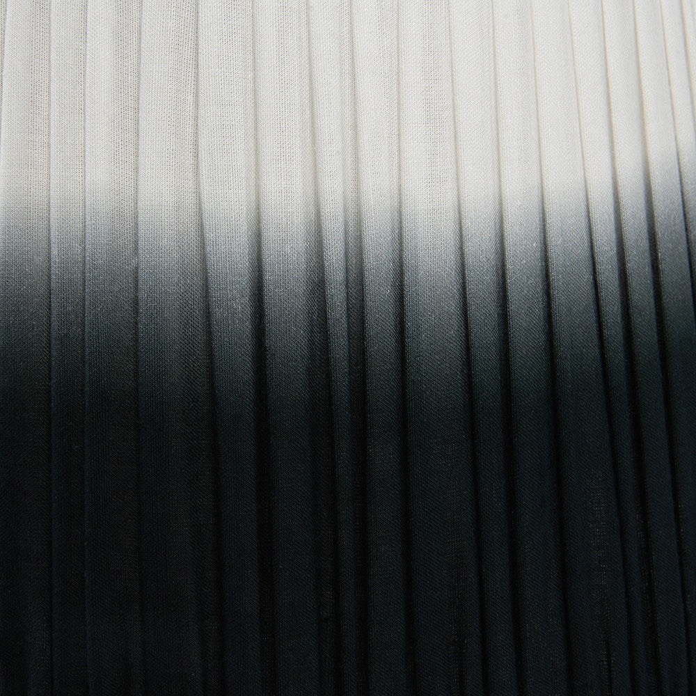 Scallop 20cm Black Ombre Soft Pleated Tapered Shade