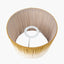 Scallop 20cm Mustard Ombre Soft Pleated Tapered Lampshade