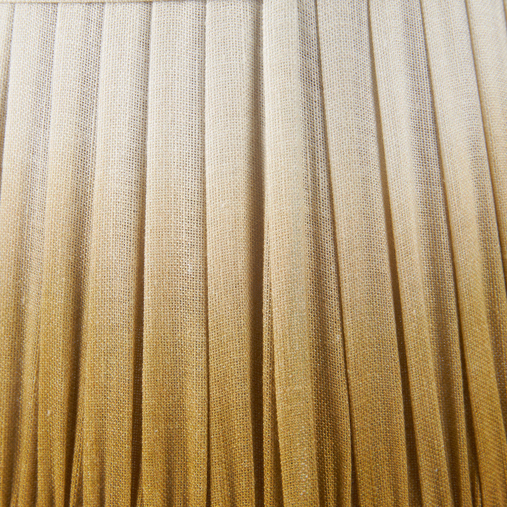 Scallop 20cm Mustard Ombre Soft Pleated Tapered Lampshade