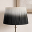 Scallop 20cm Black Ombre Soft Pleated Tapered Shade
