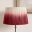 Scallop 40cm Red Ombre Soft Pleated Tapered Shade