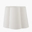 Posy 30cm White Handloom Scalloped Tapered Lampshade