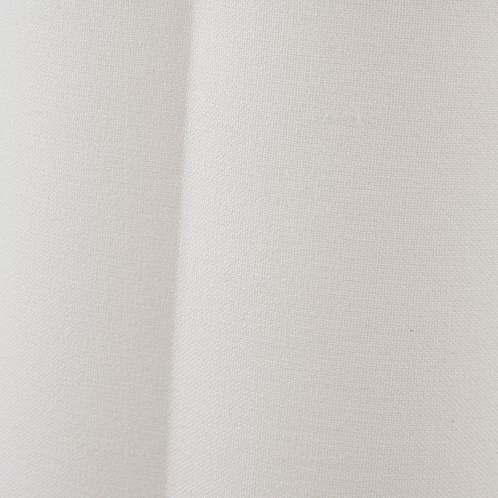 Bloom 35cm White Handloom Scalloped Cylinder Lampshade