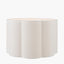Bloom 40cm White Handloom Scalloped Cylinder Lampshade