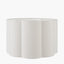 Bloom 40cm White Handloom Scalloped Cylinder Lampshade