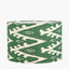 Lars 35cm Racing Green Ikat Patterned Cylinder Lampshade