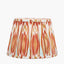 Izara 30cm Cinnamon Ikat Patterned Mushroom Pleat Tapered Lampshade