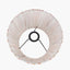 Izara 30cm Cinnamon Ikat Patterned Mushroom Pleat Tapered Lampshade