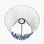 Izara 30cm Ocean Blue Ikat Patterned Mushroom Pleat Tapered Lampshade
