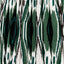 Izara 30cm Racing Green Ikat Patterned Mushroom Pleat Tapered Lampshade
