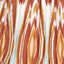 Izara 35cm Cinnamon Ikat Patterned Mushroom Pleat Tapered Lampshade