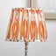 Izara 35cm Cinnamon Ikat Patterned Mushroom Pleat Tapered Lampshade