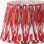 Izara 35cm Red Ikat Patterned Mushroom Pleat Tapered Lampshade