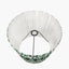 Izara 35cm Racing Green Ikat Patterned Mushroom Pleat Tapered Lampshade