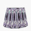 Izara 40cm Lilac Ikat Patterned Mushroom Pleat Tapered Lampshade