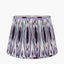 Izara 45cm Lilac Ikat Patterned Mushroom Pleat Tapered Lampshade