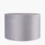 Rene 25cm Light Grey Velvet Cylinder Lampshade