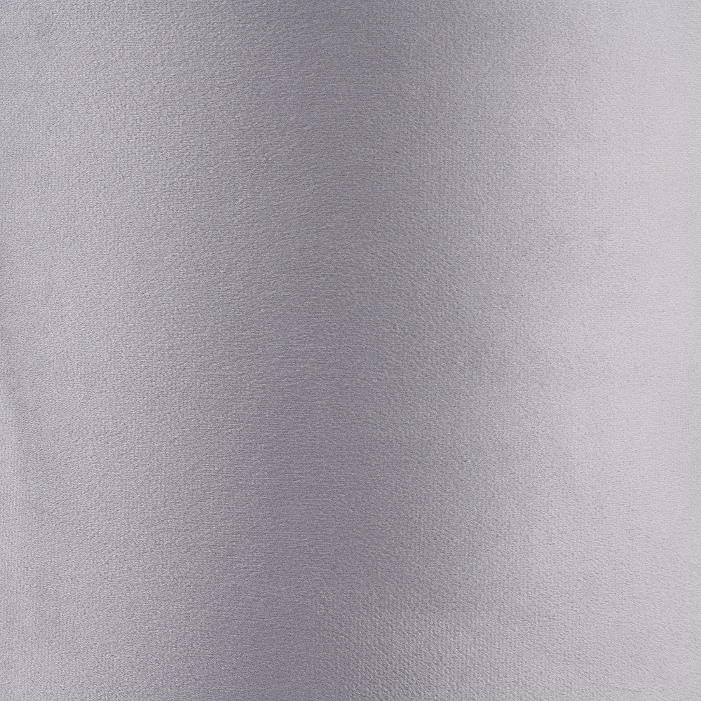 Rene 25cm Light Grey Velvet Cylinder Lampshade