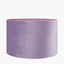 Rene 40cm Lilac Velvet Cylinder Lampshade