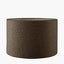 Rouen 30cm Mocha Brown Boucle Cylinder Lampshade