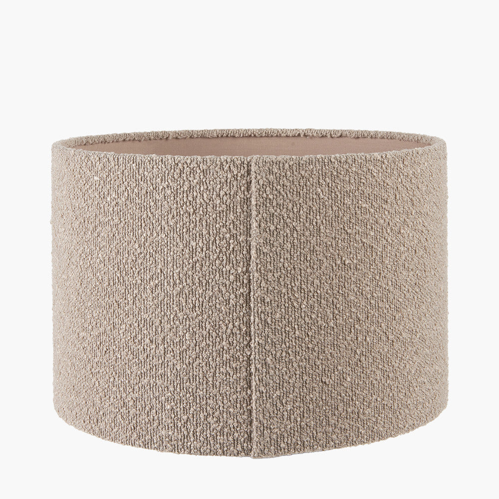 Rouen 30cm Taupe Boucle Cylinder Lampshade