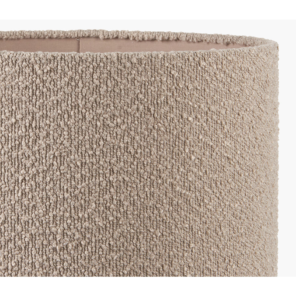Rouen 30cm Taupe Boucle Cylinder Lampshade