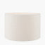 Rouen 30cm White Boucle Cylinder Lampshade
