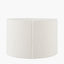 Rouen 35cm White Boucle Cylinder Lampshade